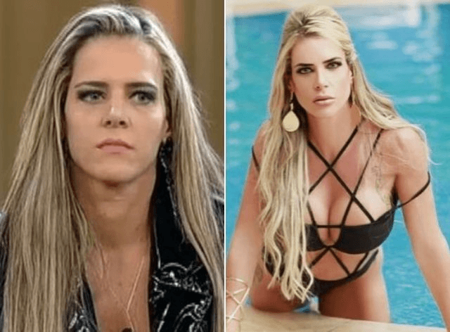 Denise Rocha na época em que ficou conhecida como Furacão da CPI e atualmente