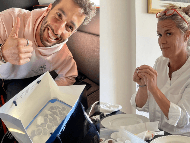 Daniel Ricciardo com o seu brigadeiro