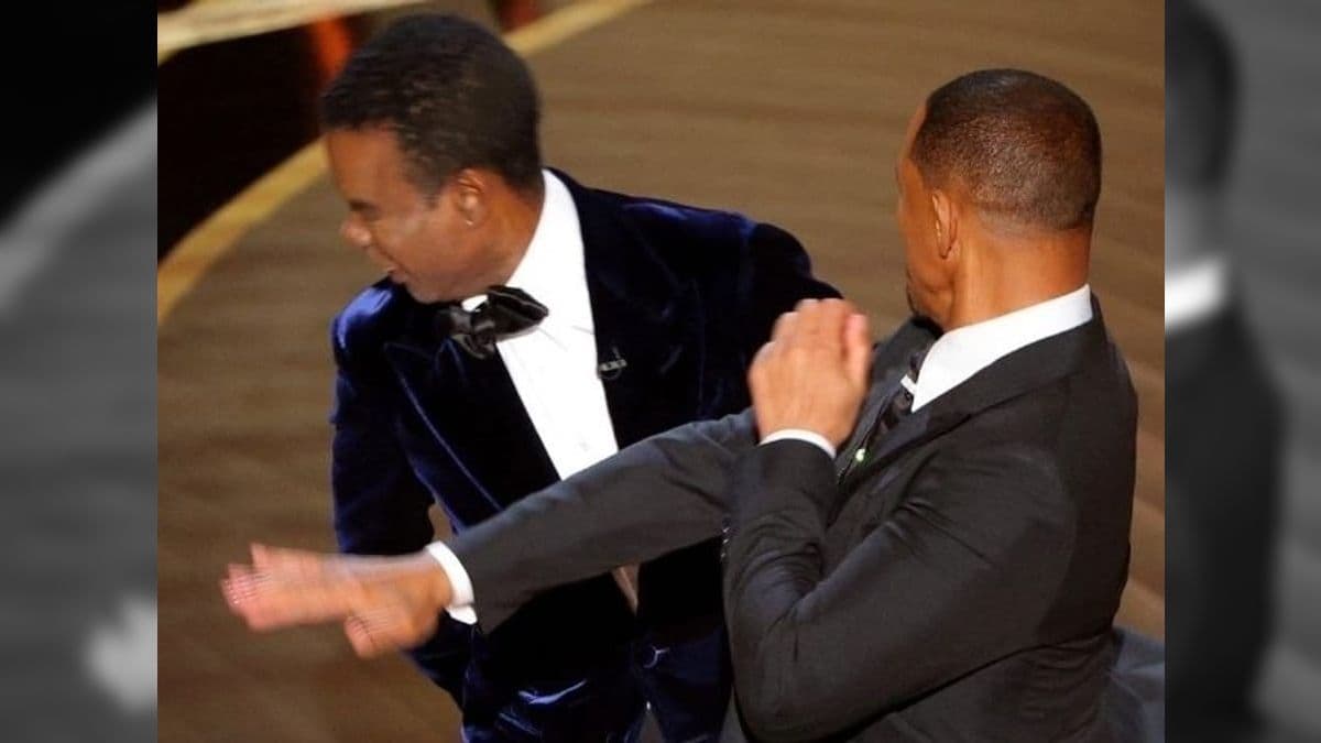 Will Smith deu tapa na cara de Chris Rock no Oscar 2022