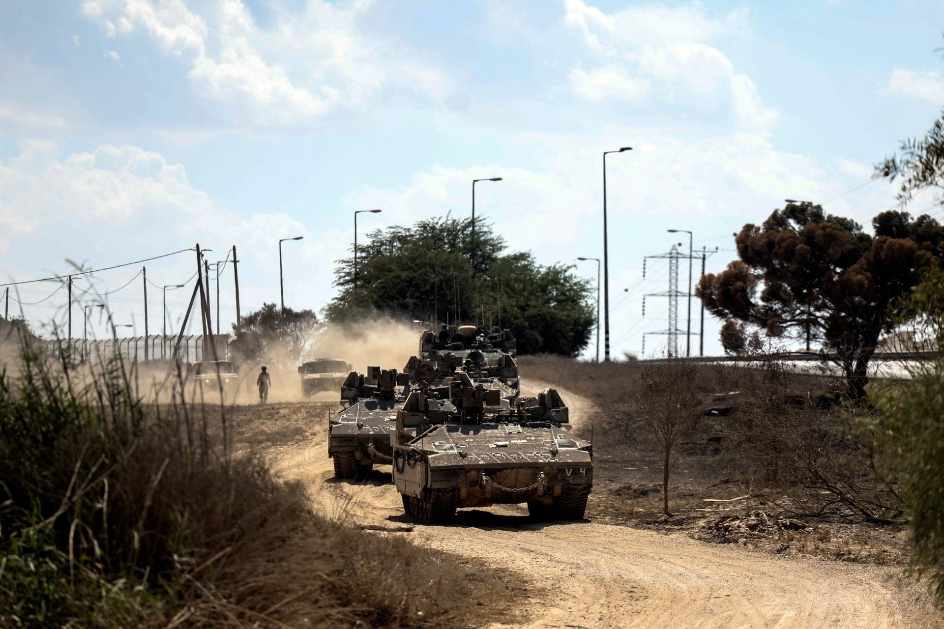 Tanques do exército de Israel