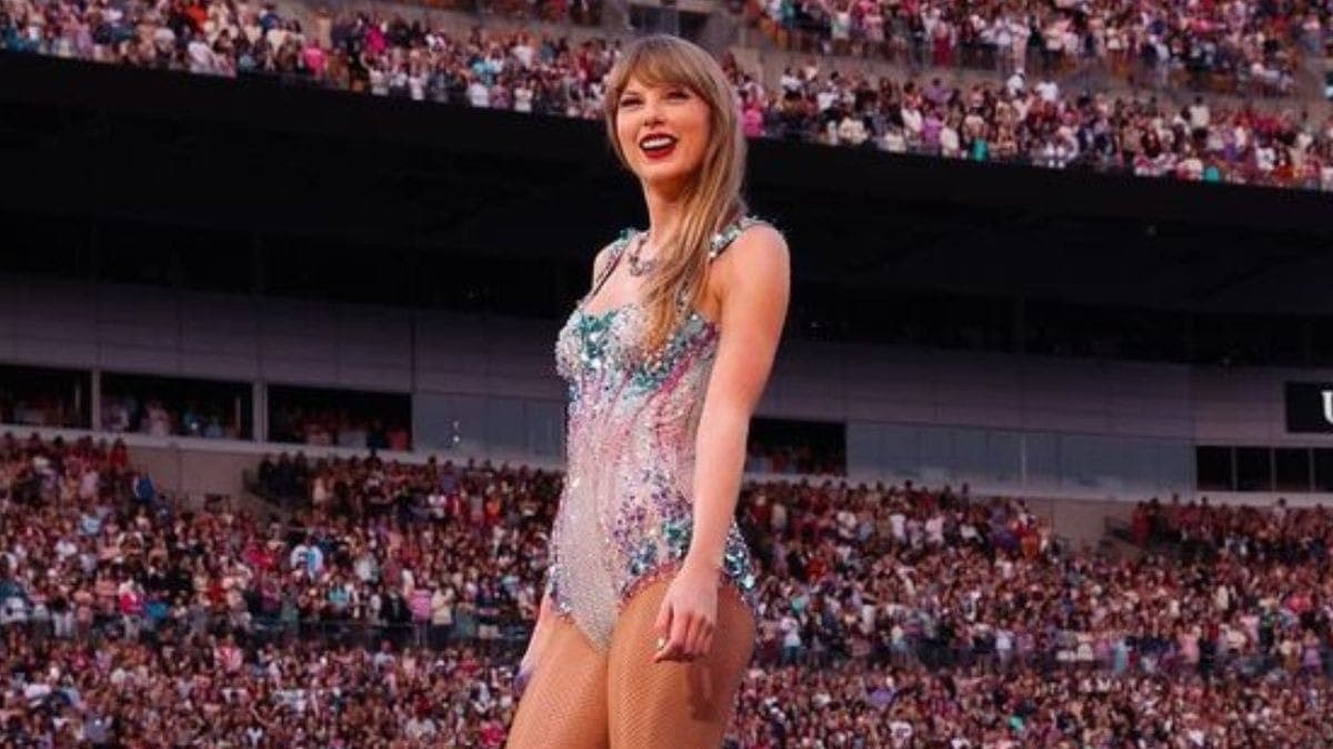Cantora de pop, Taylor Swift, namorada do tight-end Travis Kelce, do Kansas City Chiefs