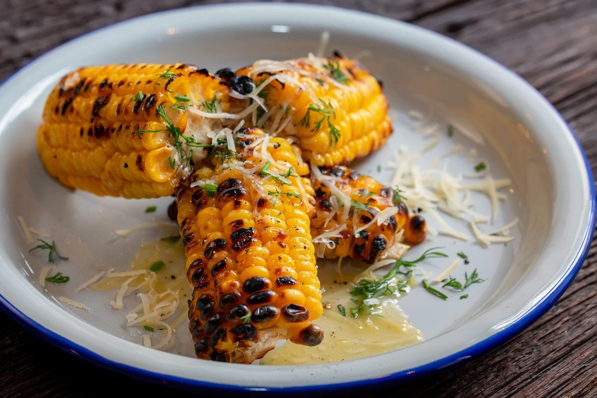 Milho na air fryer