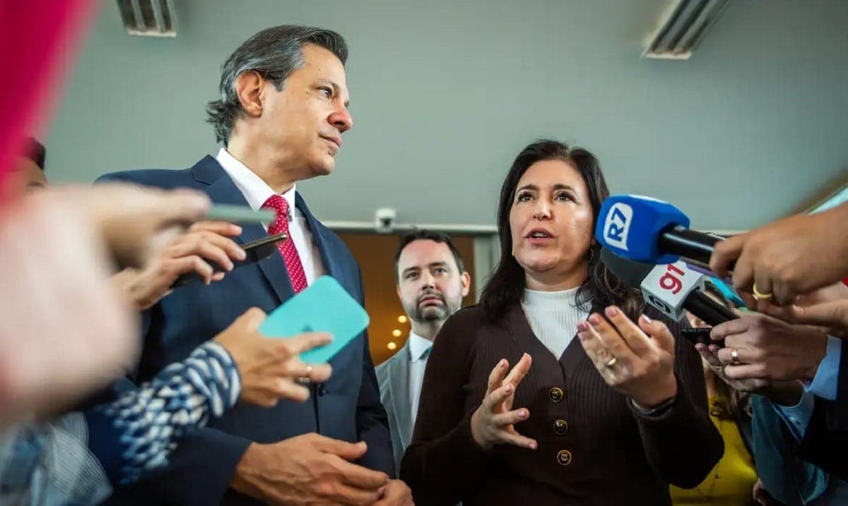 Ministros Haddad e Tebet anunciaram congelamento de R$ 15 bilhões no orçamento