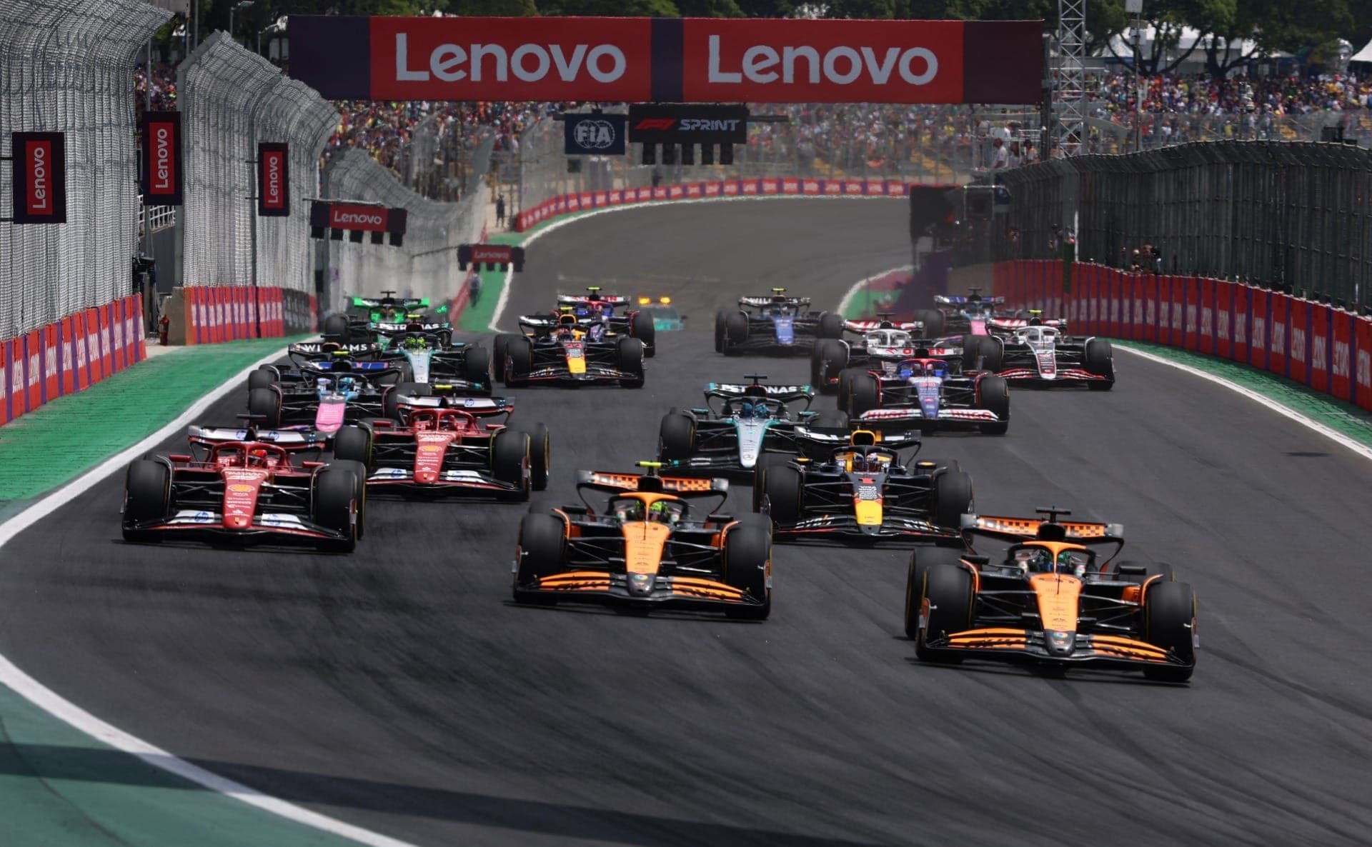 Largada da Corrida Sprint do GP de São Paulo