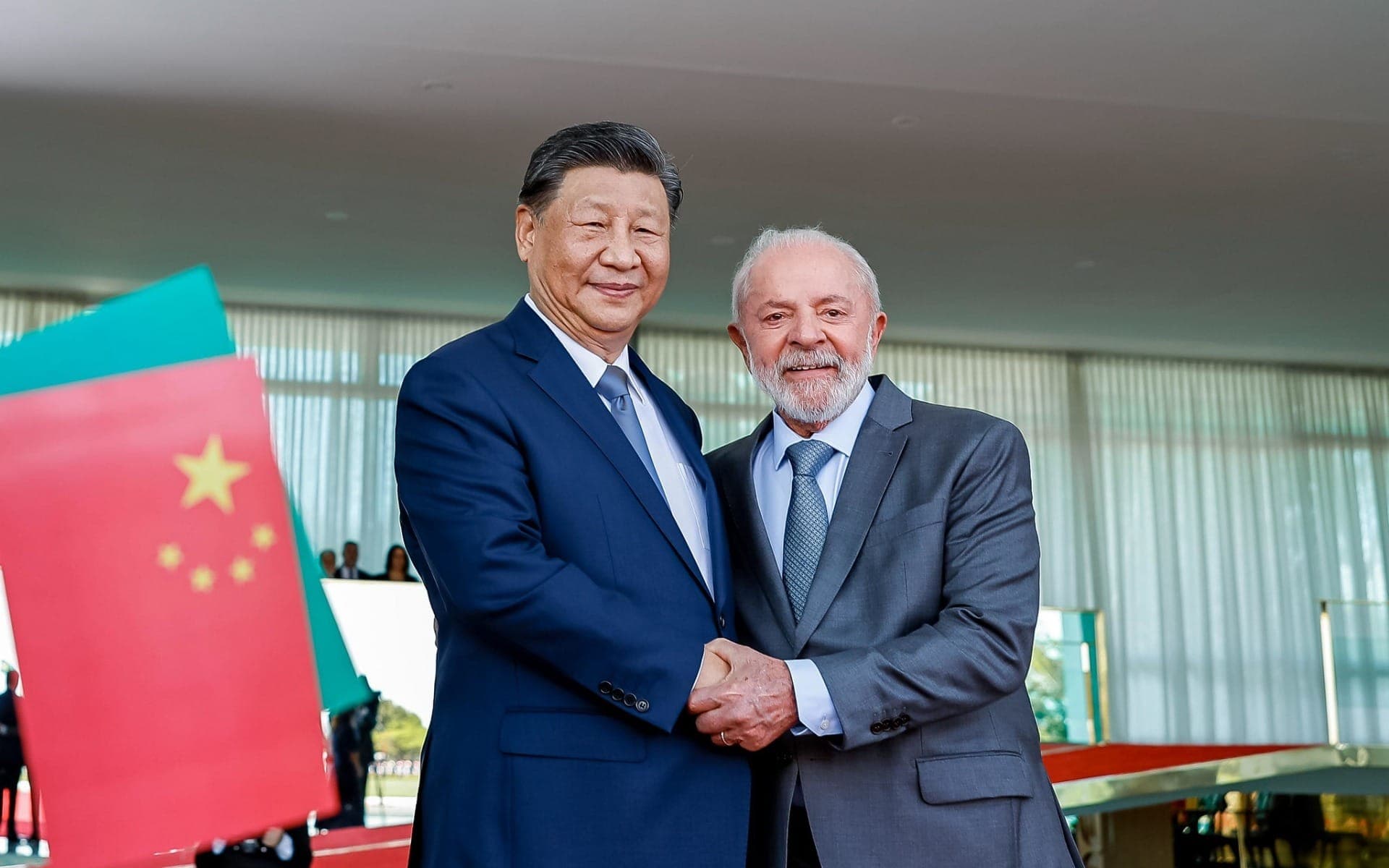 Xi Jinping e Lula em Brasília
