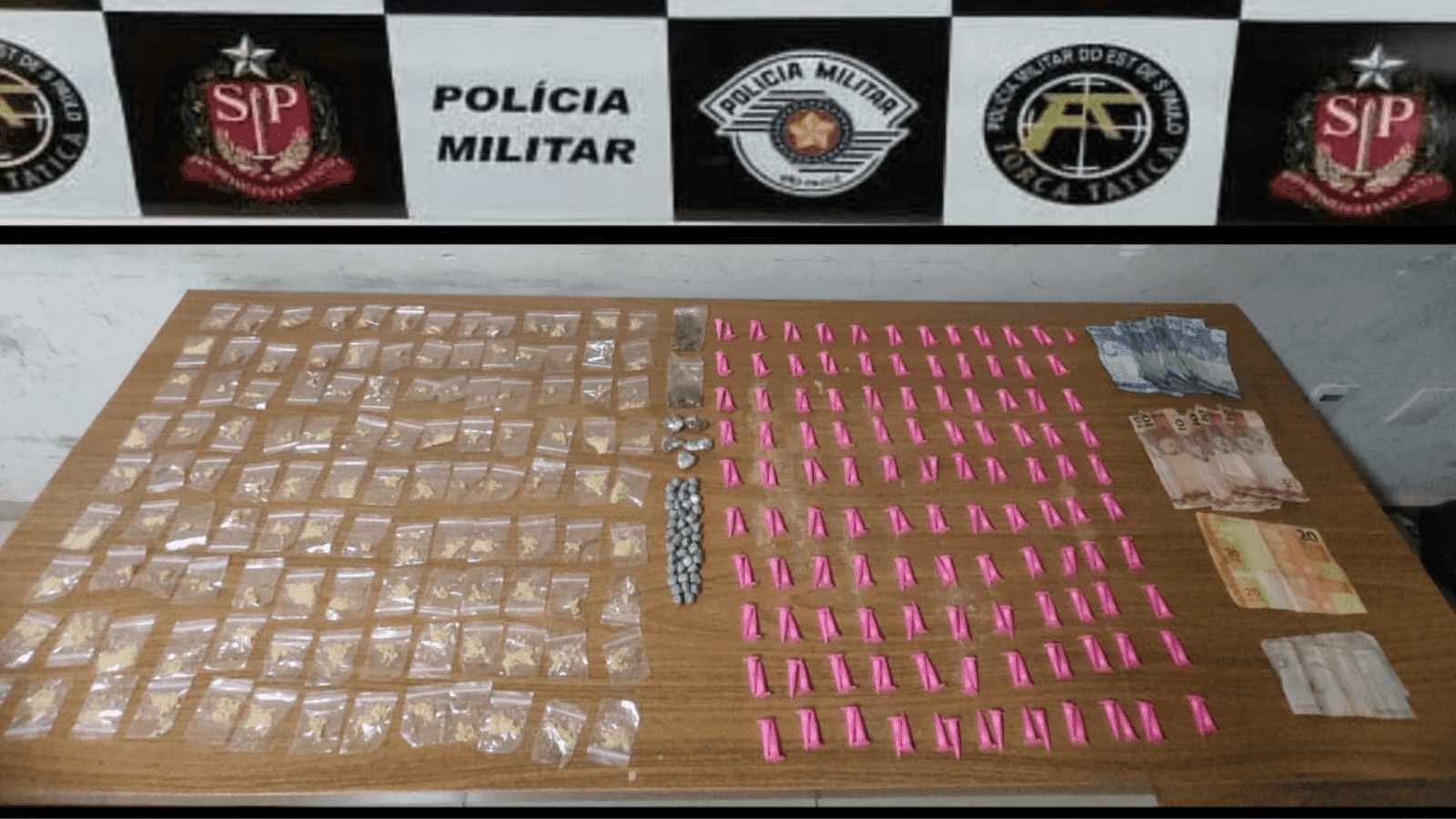 Parte da droga estava escondida na casa da suspeita