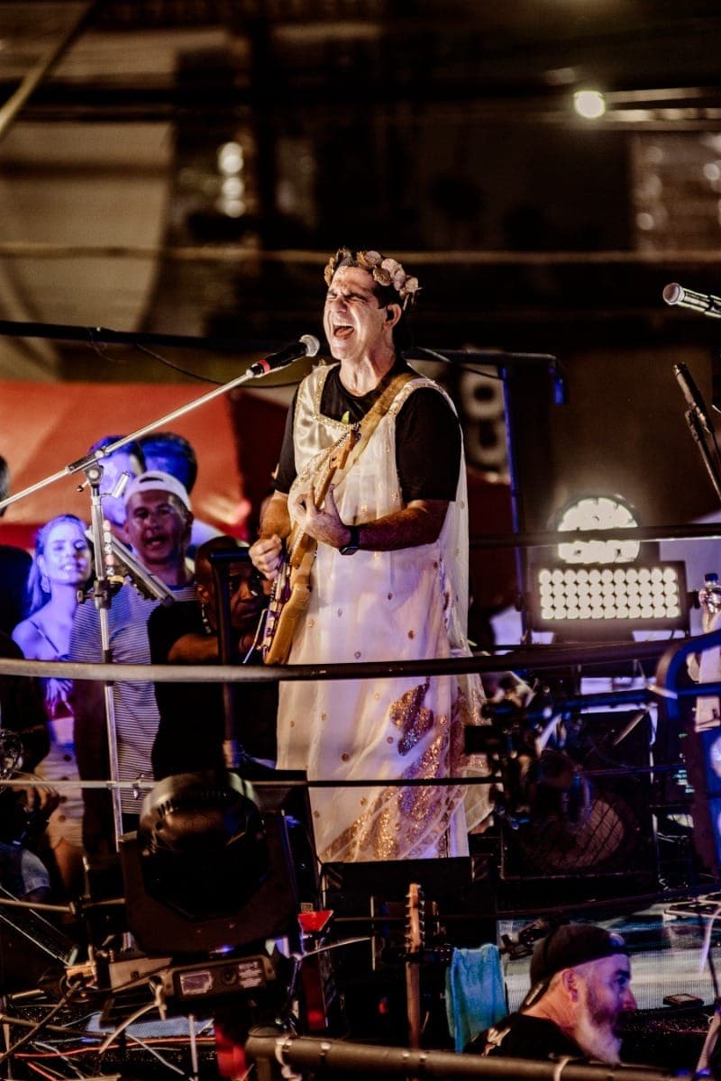 O músico Durval Lelys, no Band Folia