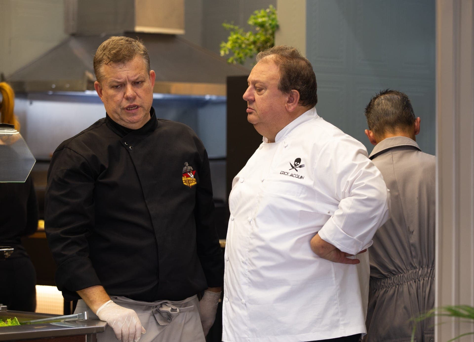 Jacquin conversa com proprietário do Cia do Showrrasco
