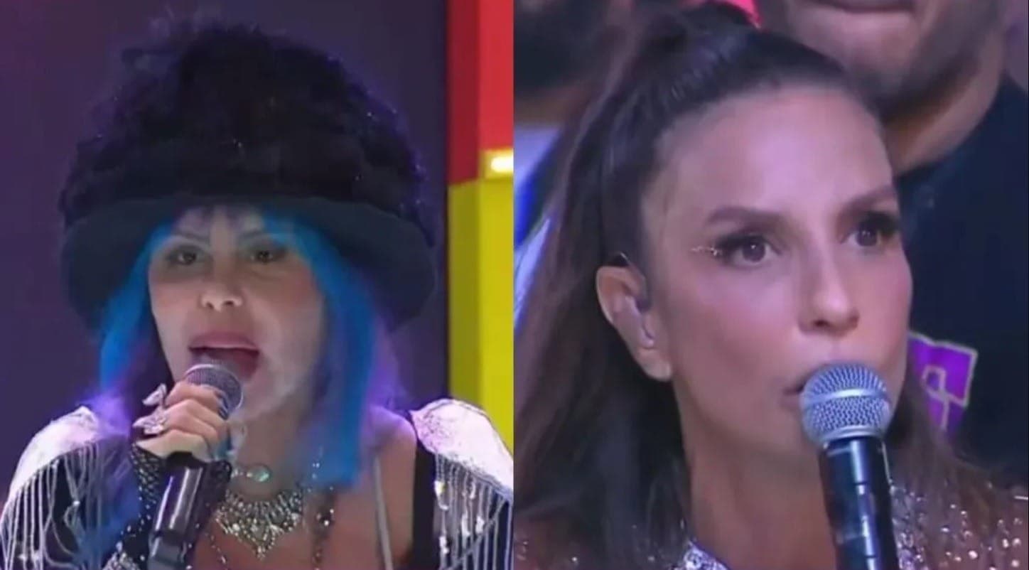 Baby do Brasil e Ivete Sangalo em momento cômico no Carnaval 2024