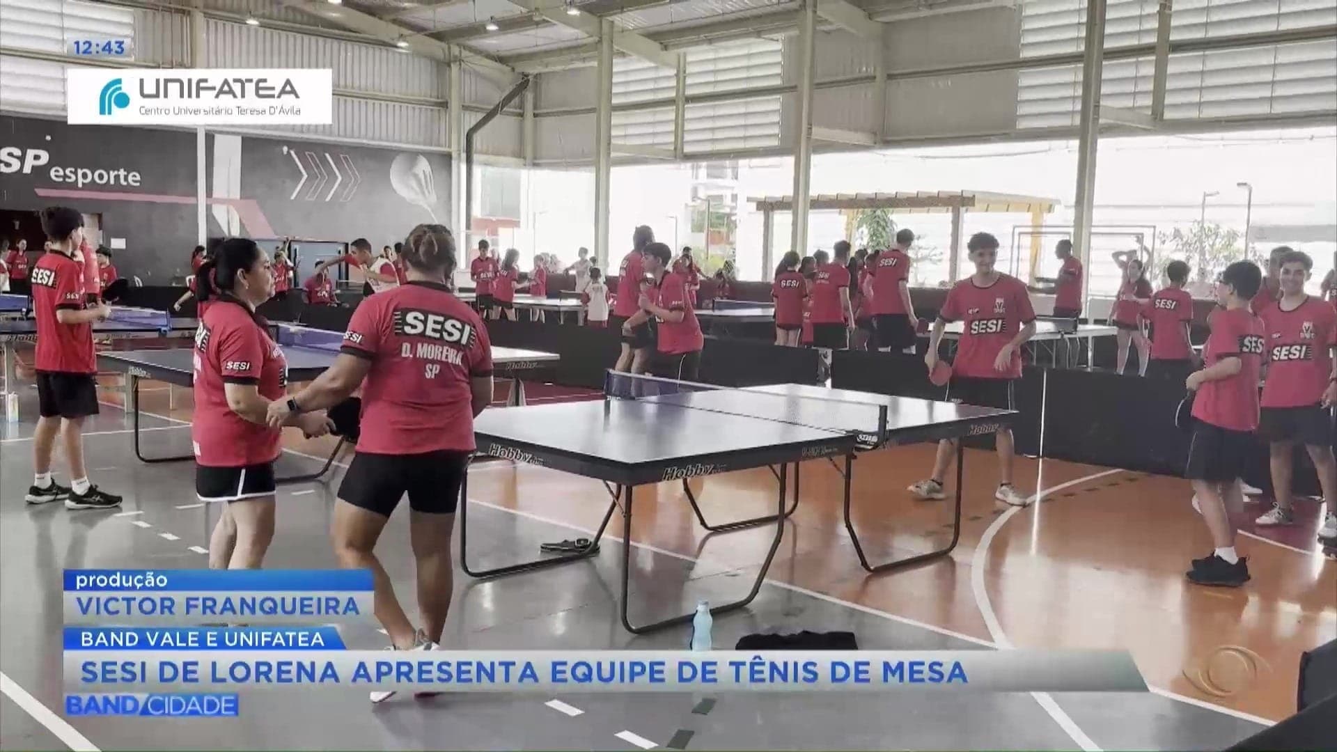SESI de Lorena apresenta equipe de Tênis de Mesa 2025