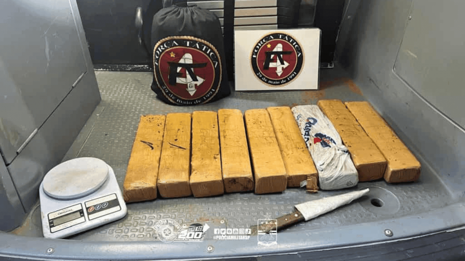 A droga estava dentro de uma casa no bairro Jardim Vitória