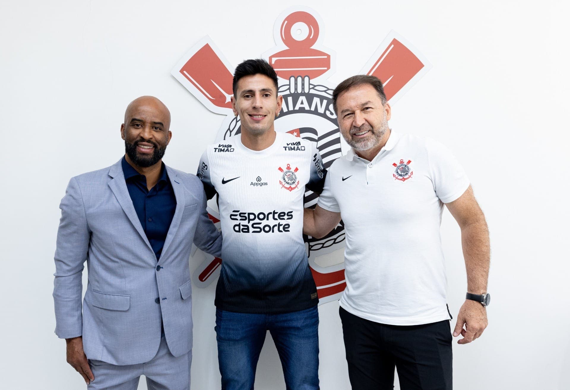 Fabinho Soldado, Angileri e o presidente Augusto Melo