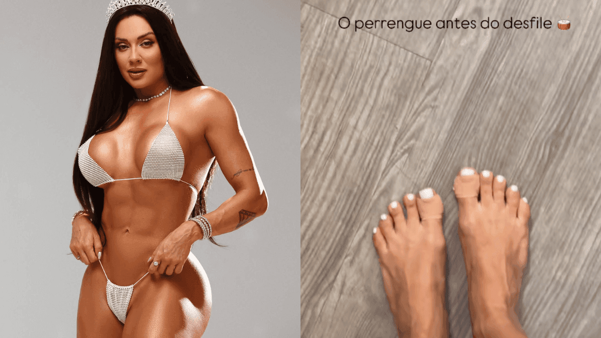 Juju Salimeni mostra perrengue antes do desfile pela Barroca Zona Sul