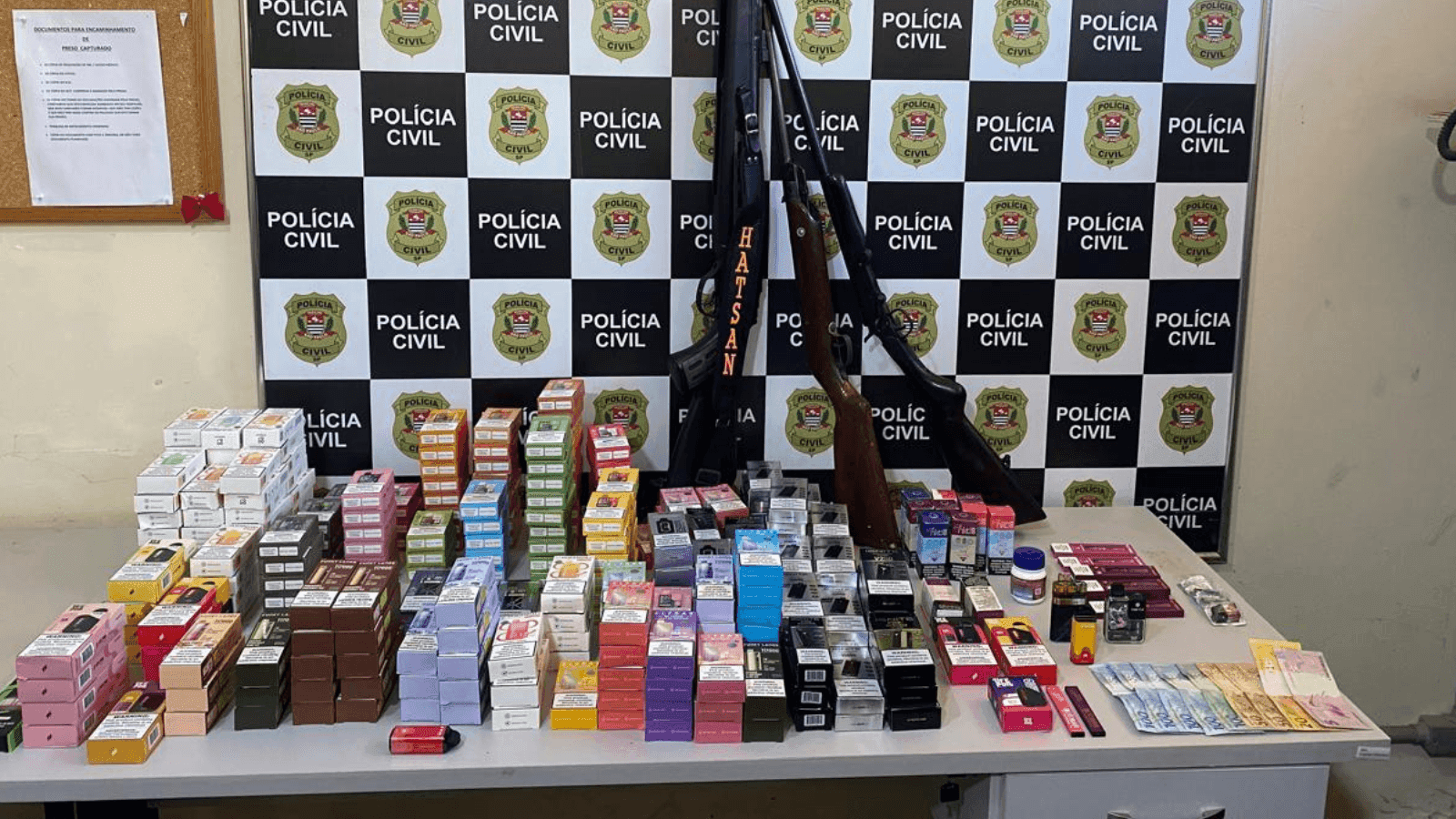 A apreensão aconteceu na cidade de Igaraçu do Tietê