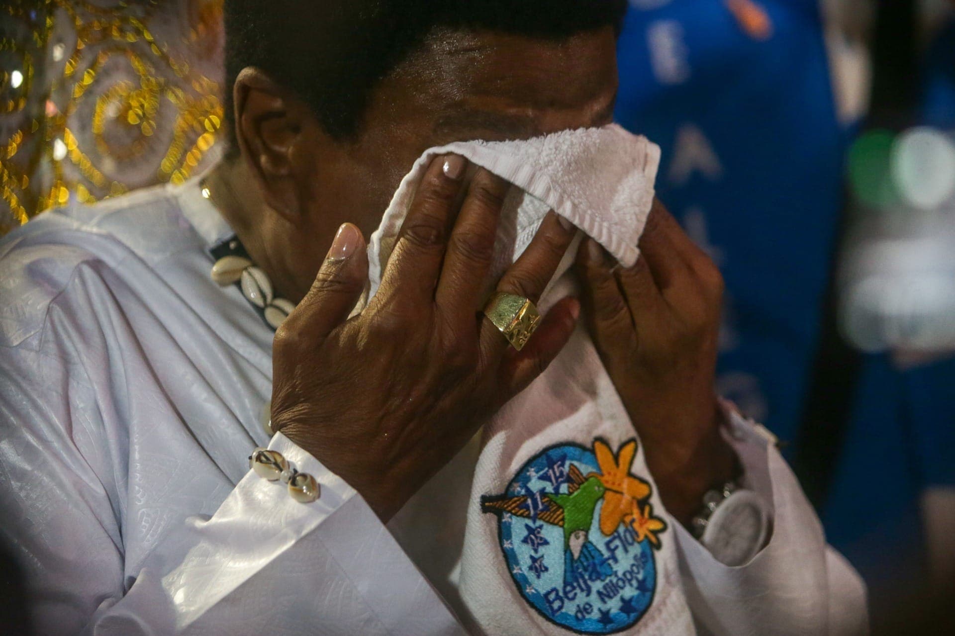 Neguinho da Beija-Flor se emociona em seu último desfile na Sapucaí