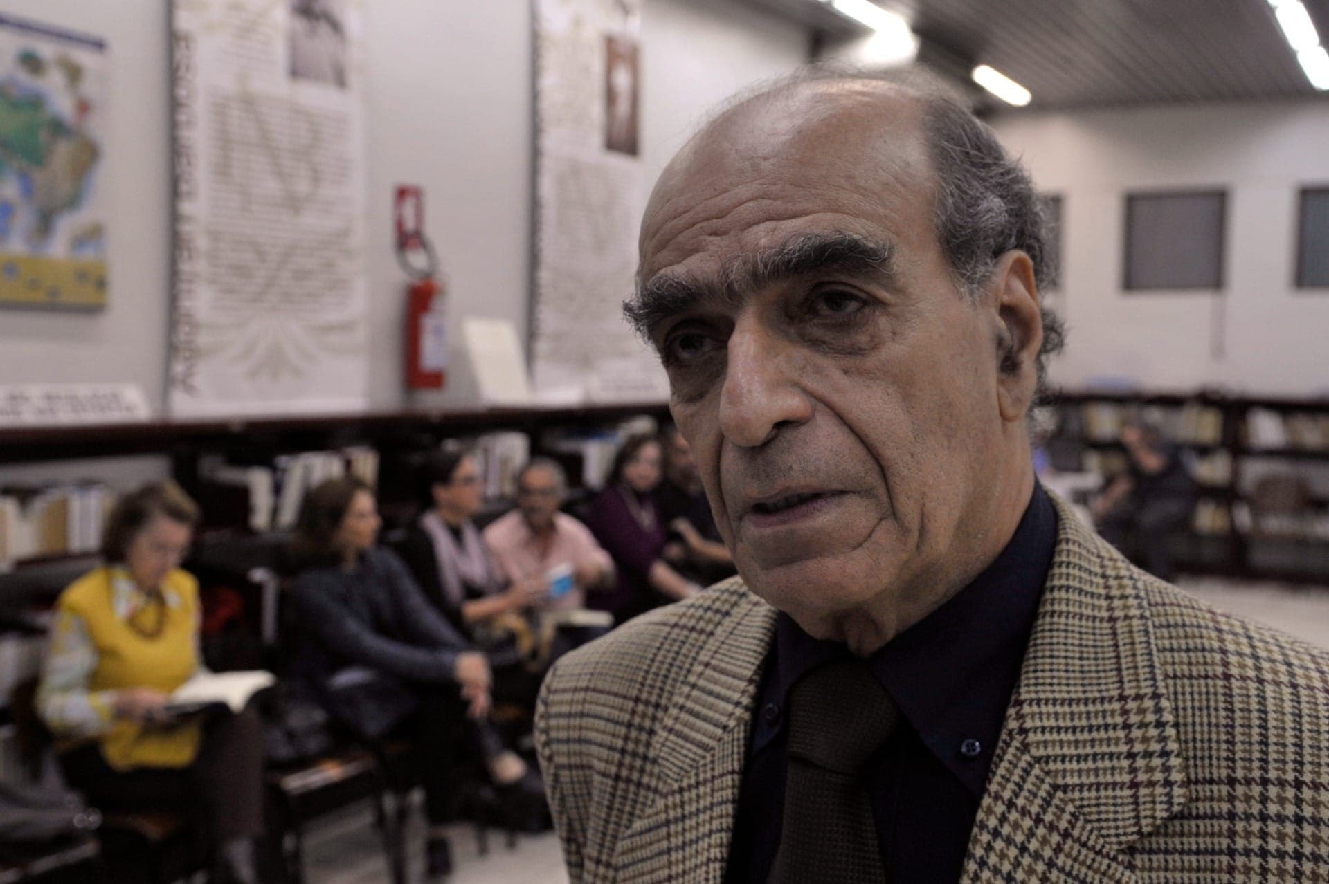 O escritor Affonso Romano de Sant'Anna, durante lançamento do seu livro, Ler o Mundo, em 2011