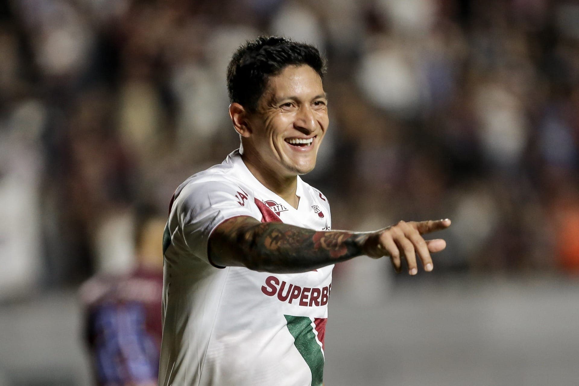 Germán Cano comemora gol pelo Fluminense na Copa do Brasil