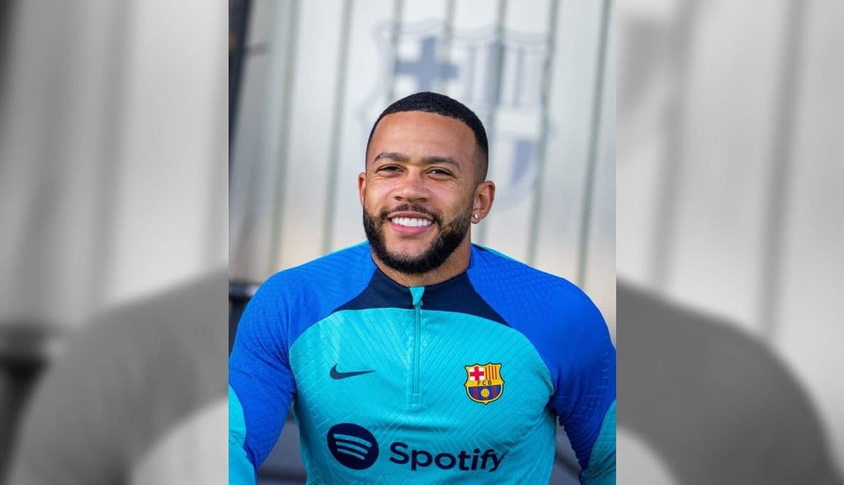 Memphis Depay durante passagem pelo Barcelona, entre 2021 a 2023