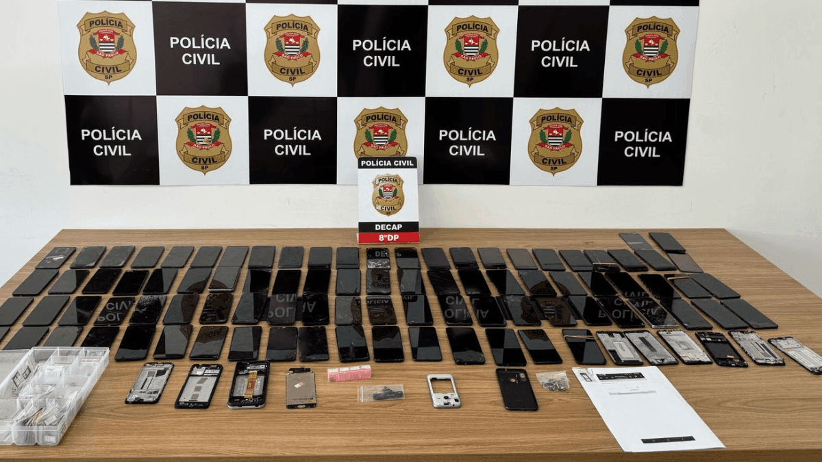 Megaoperação da polícia recupera mais de 10 mil celulares em SP