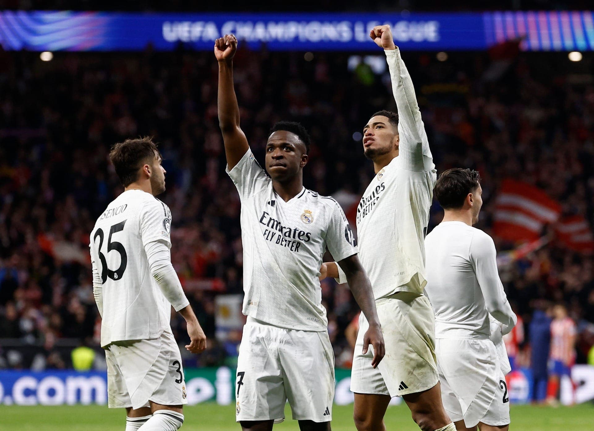 Vinicius Júnior provocou o rival Atlético depois de vitória do Real Madrid