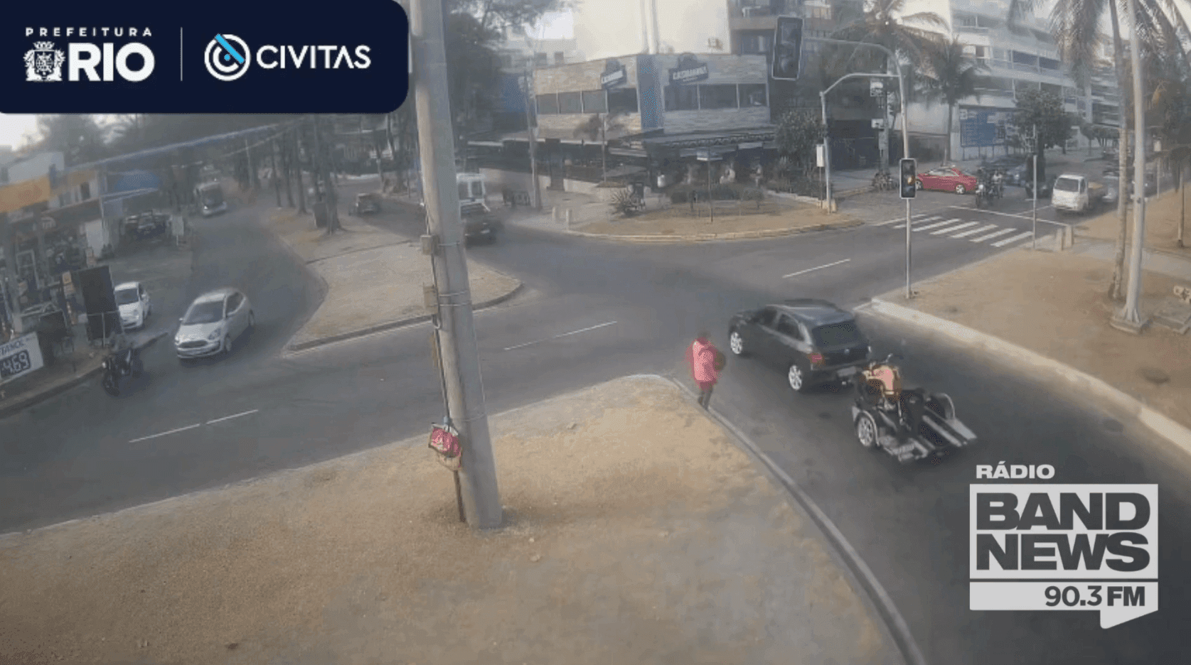 Imagens captadas pela CIVITAS e obtidas com exclusividade pela reportagem da Band