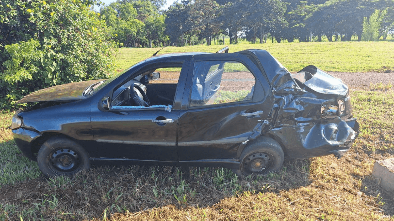O motorista do carro estava com sintomas de embriaguez