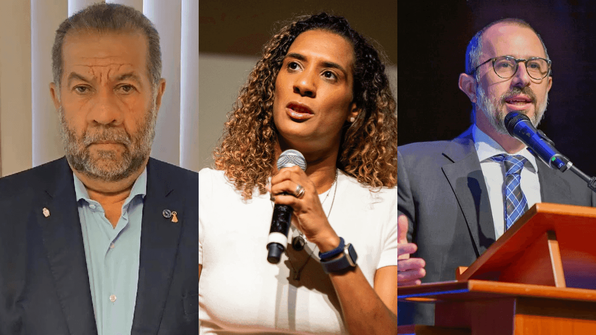 Carlos Lupi, da Previdência, Anielle Franco, da Igualdade Racial, e Vinicius Marques de Carvalho, da Controladoria-Geral da União.