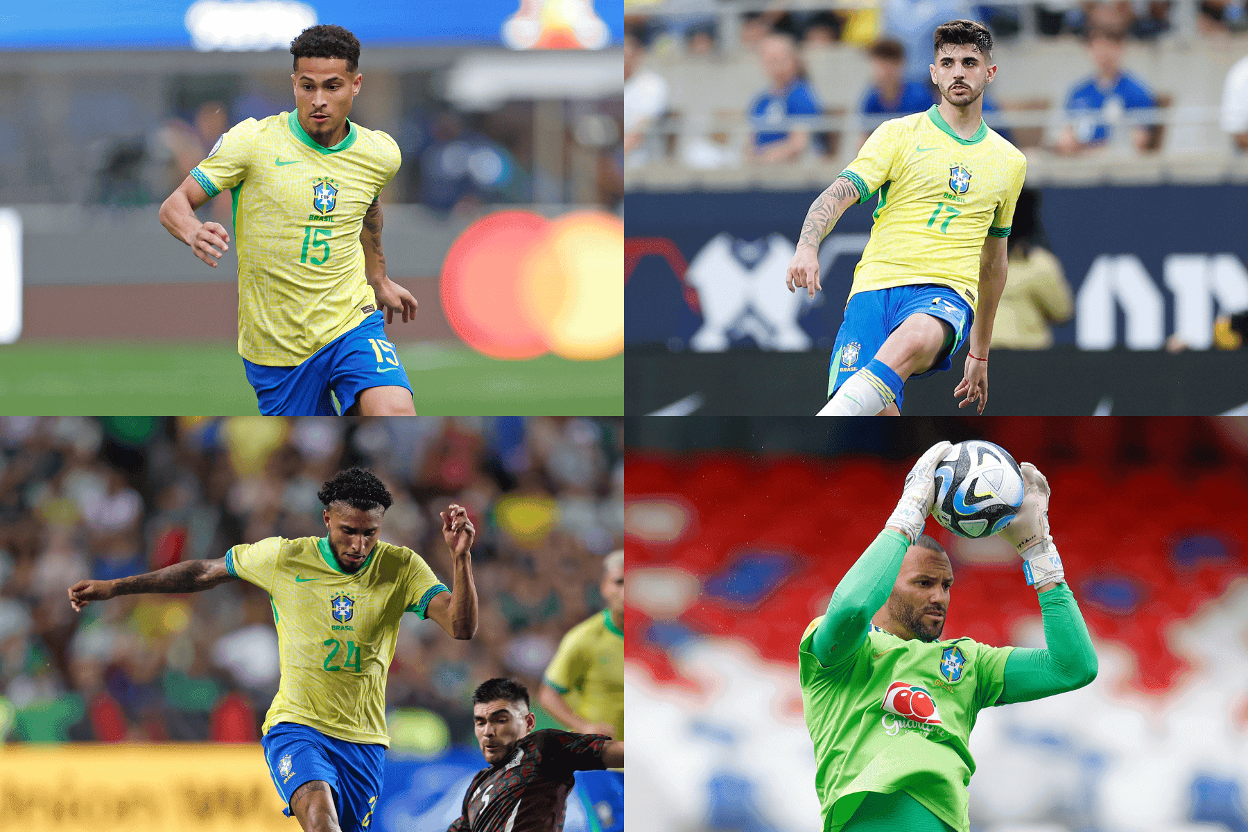 João Gomes, Beraldo, Ederson e Weverton, nesta ordem