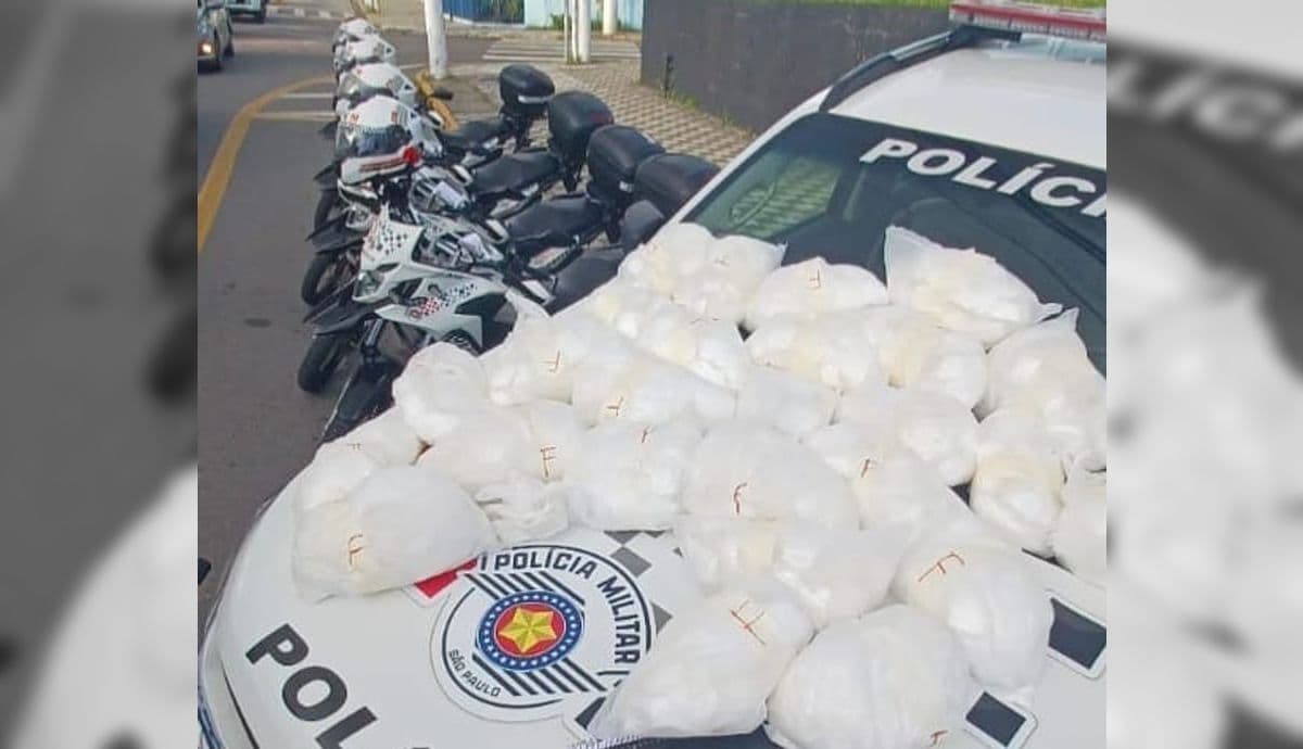 Com mais de 25 kg de cocaína, homem é preso em Jacareí