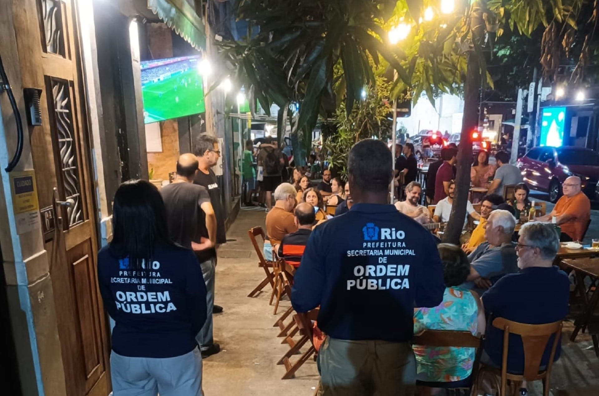 Fiscalização por estabelecimentos do bairro de Botafogo