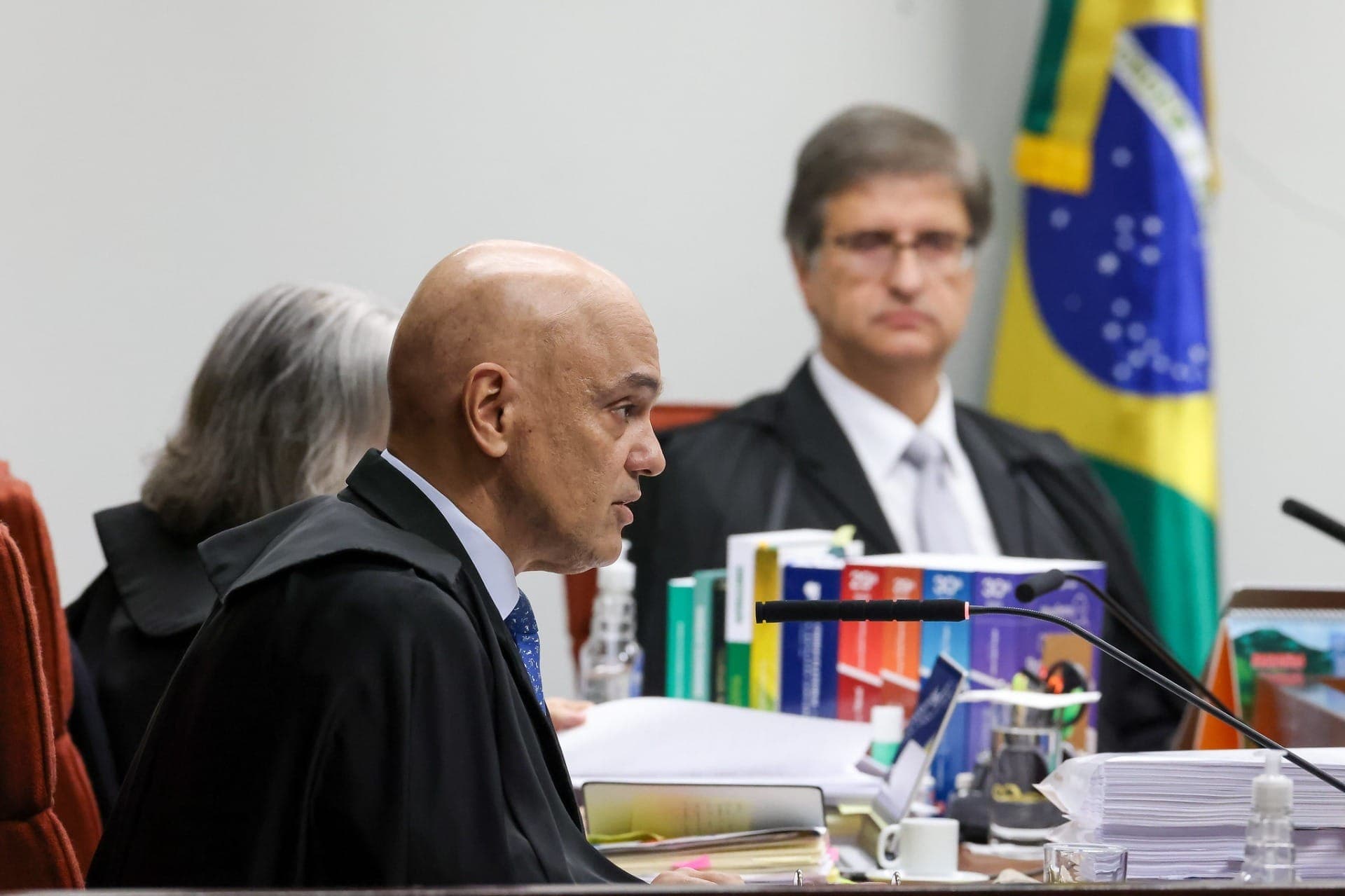 Alexandre de Moraes, durante julgamento de denúncia contra Bolsonaro no STF