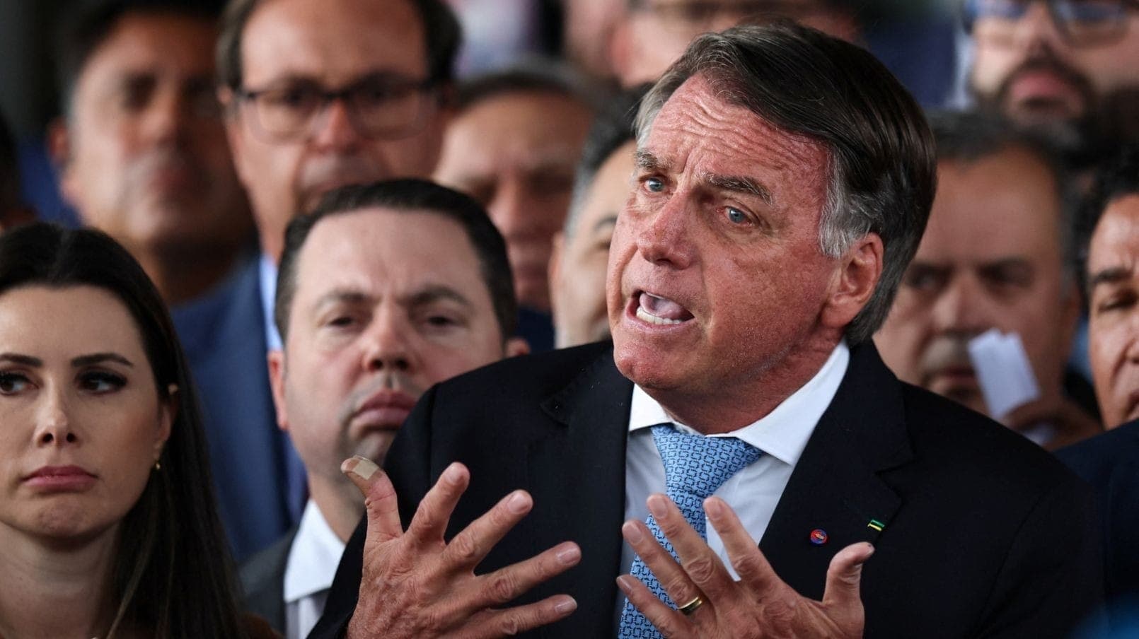 Bolsonaro em entrevista após decisão do STF que o tornou réu