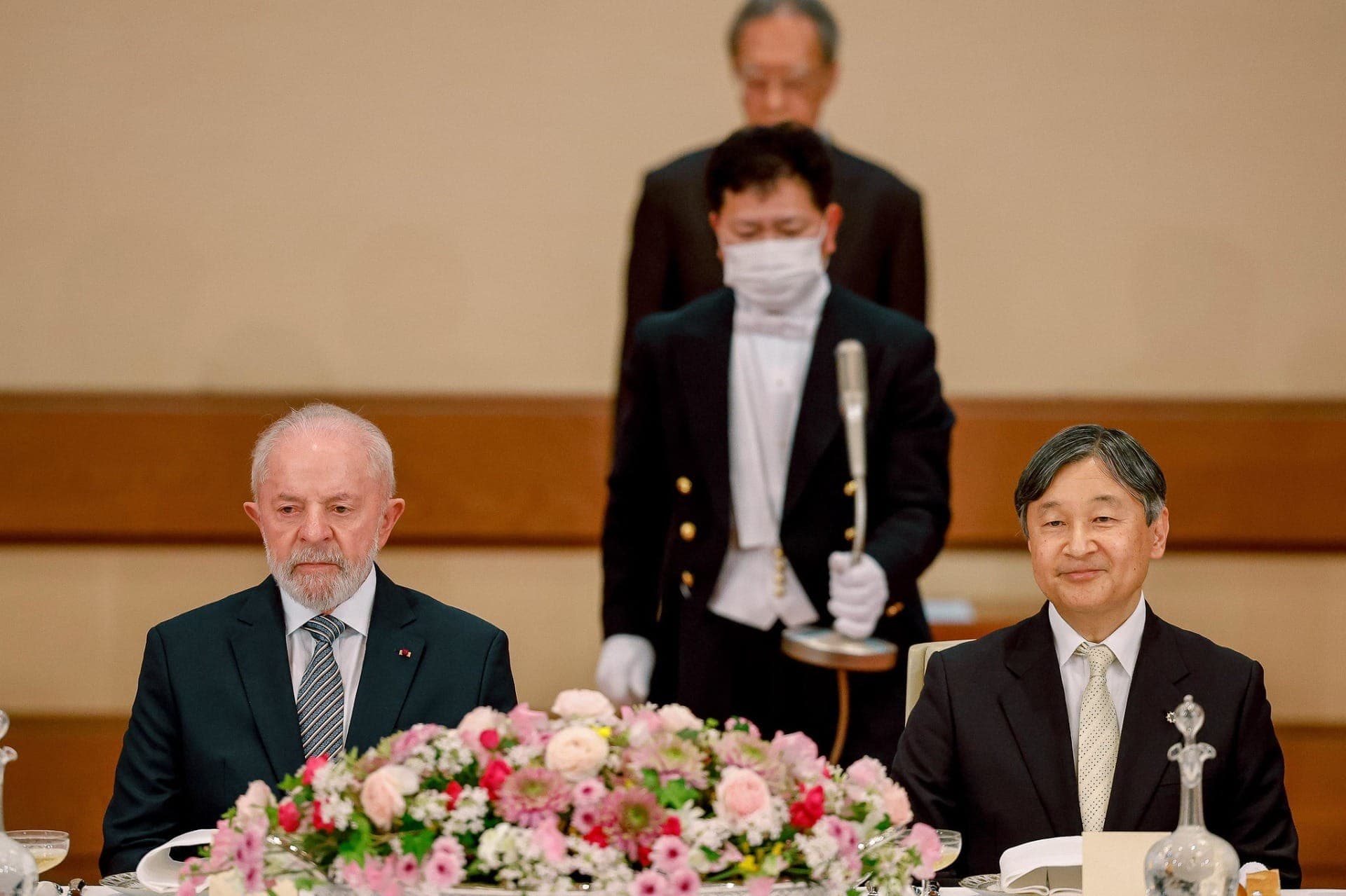 Presidente Luiz Inácio Lula da Silva (PT) durante jantar oferecido pelo Imperador Naruhito