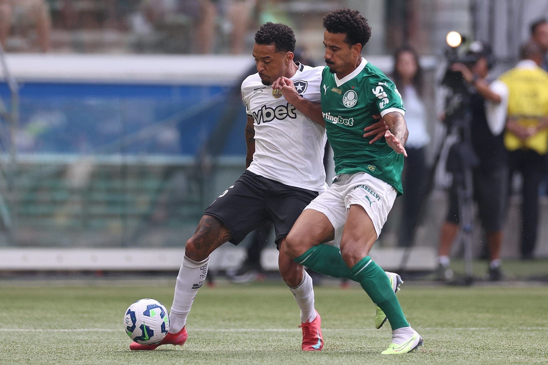 Gregore e Lucas Evangelista em Palmeiras x Botafogo