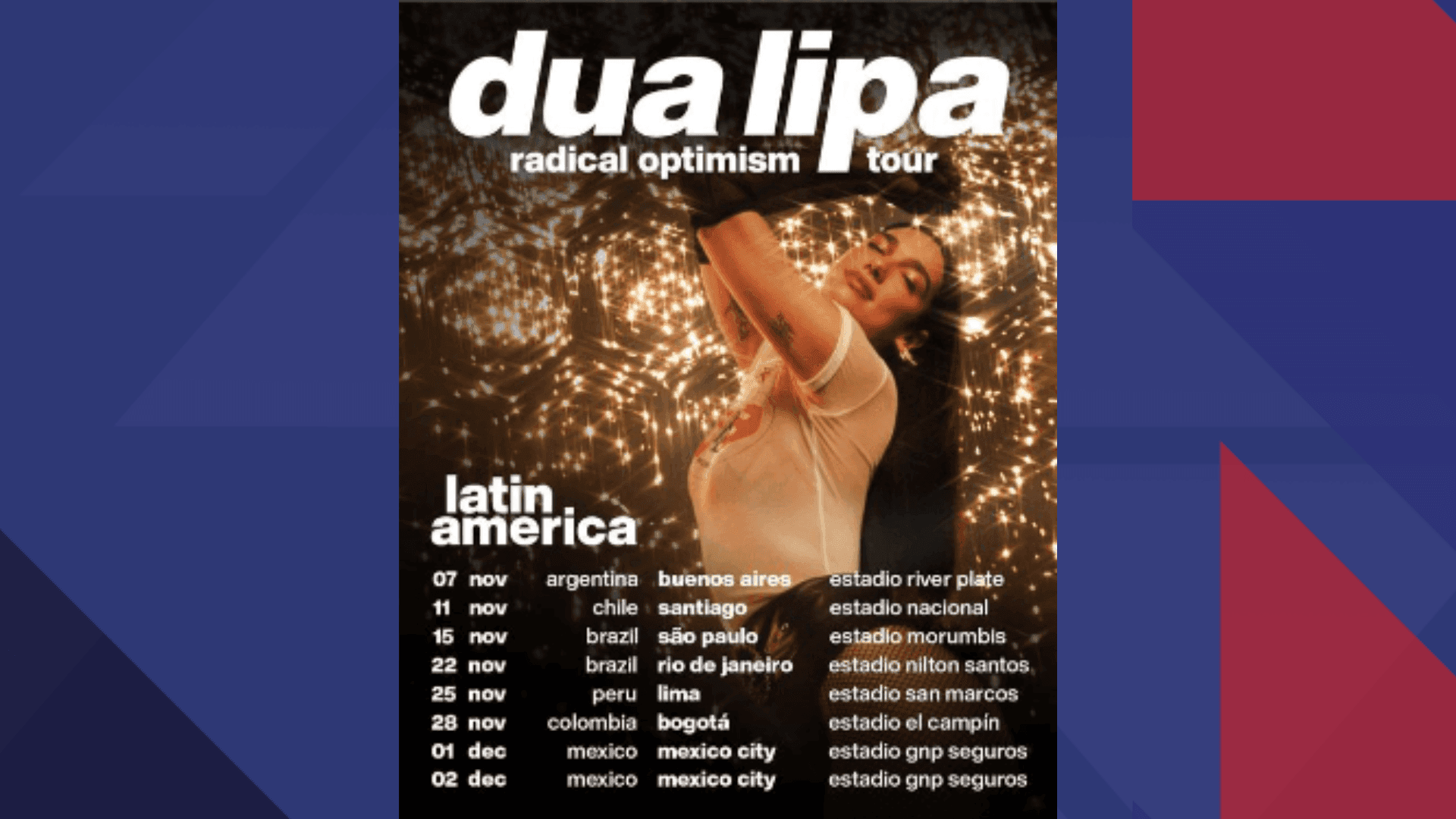 Dua Lipa anuncia turnê com shows no Rio e em São Paulo