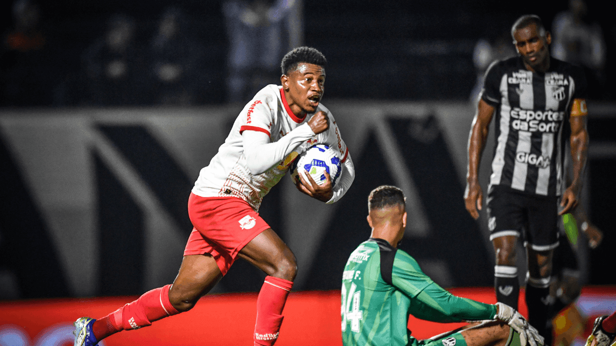Eric Ramires foi o autor do gol do empate do Bragantino aos 47 do segundo tempo