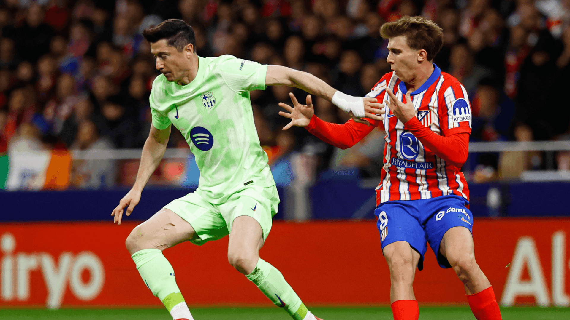 No jogo de ida, Barcelona e Atlético de Madrid empataram por 4 a 4