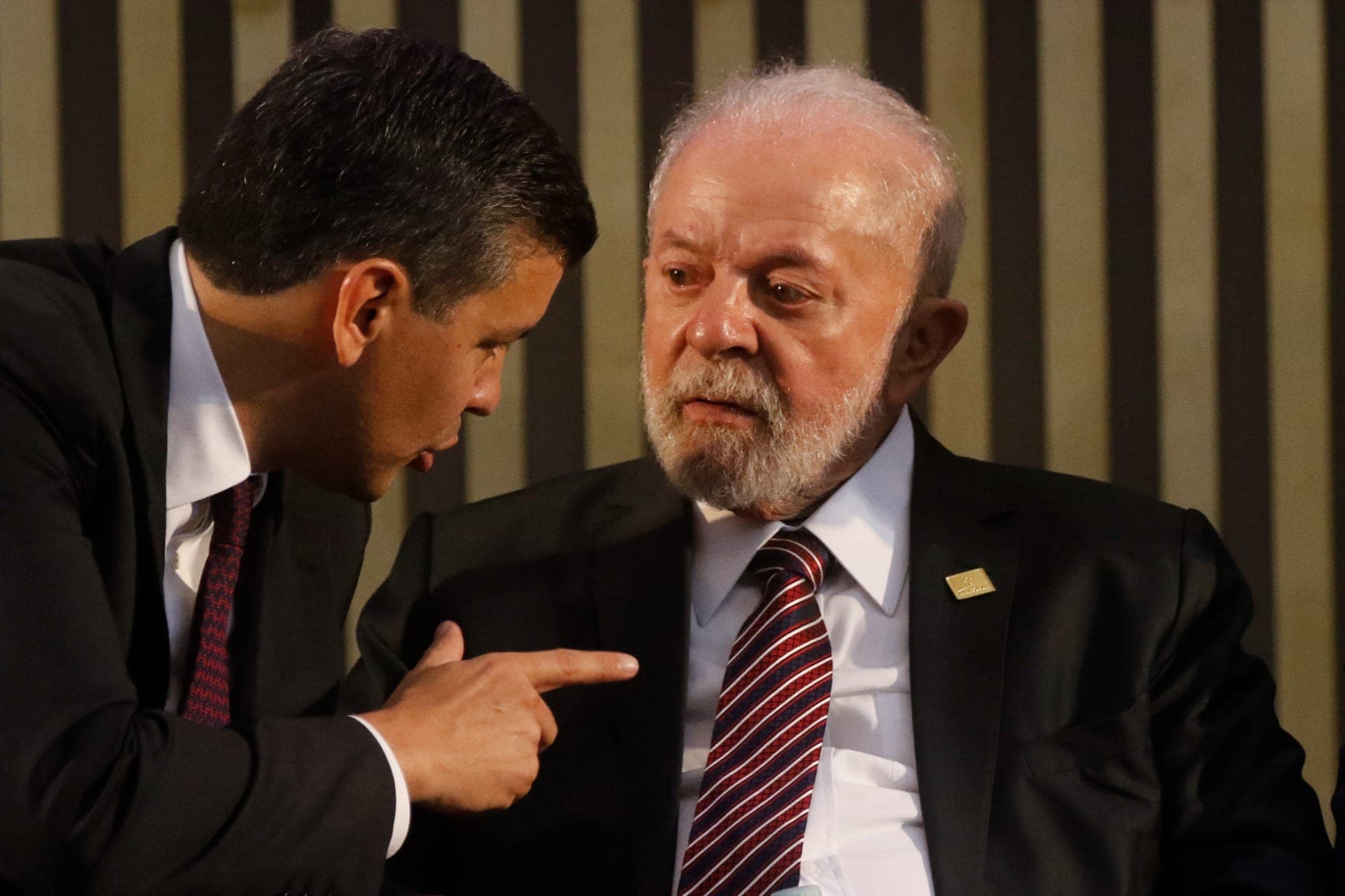 O presidente do Paraguai, Santiago Peña, e do Brasil, Luiz Inácio Lula da Silva