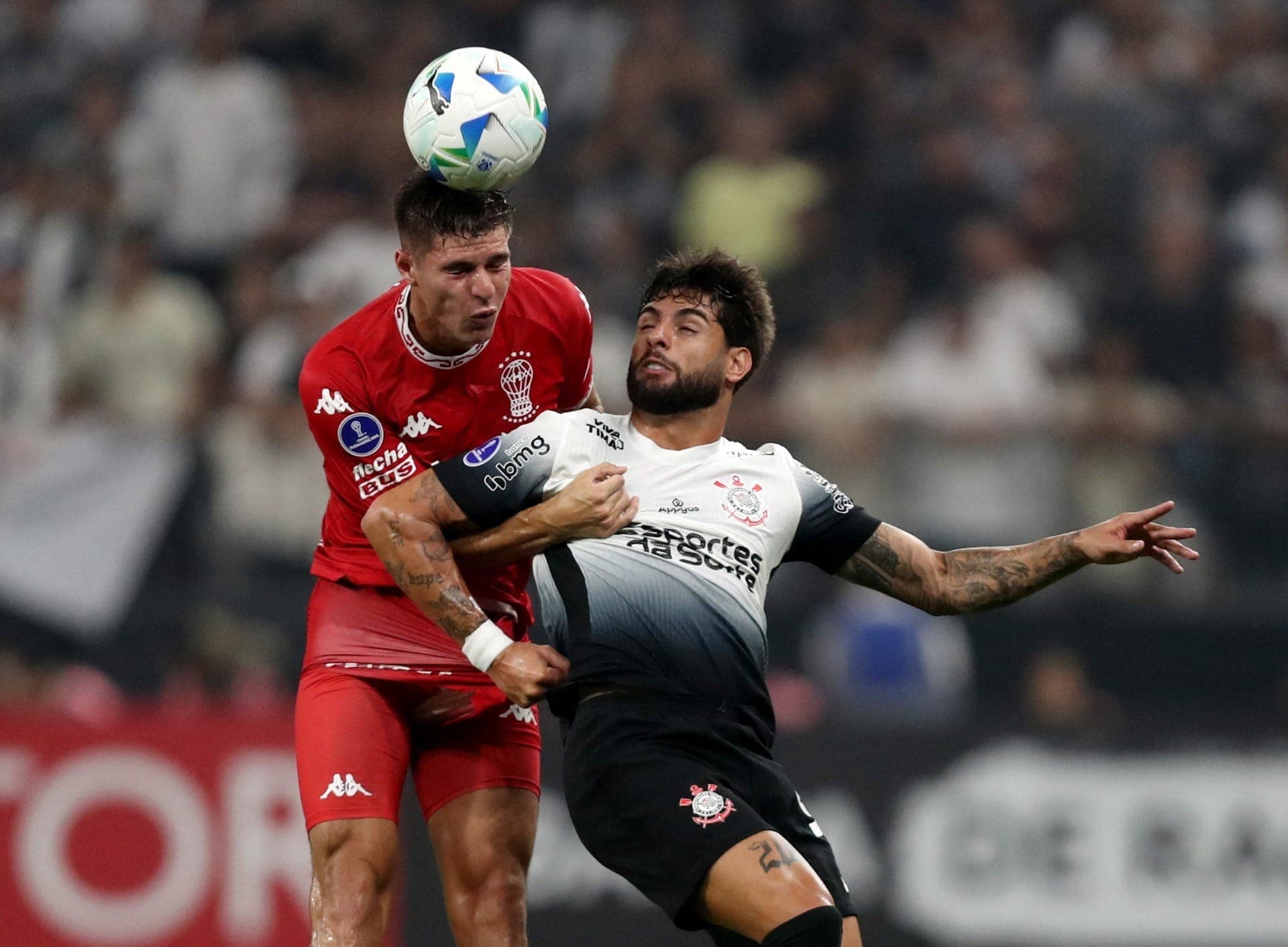Yuri Alberto em Corinthians x Huracán, pela Sul-Americana