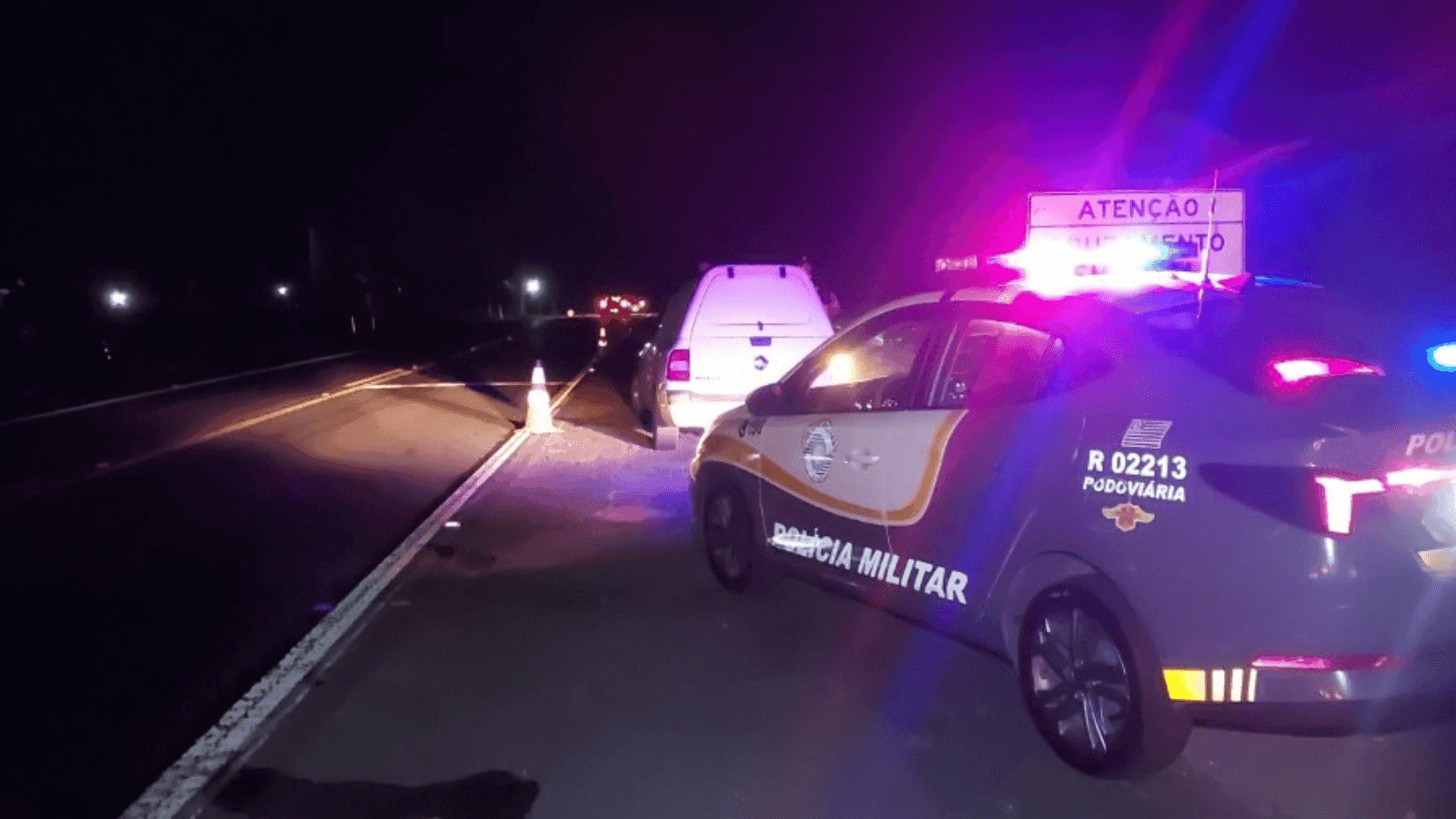 O flagrante aconteceu após um acidente com dois veículos