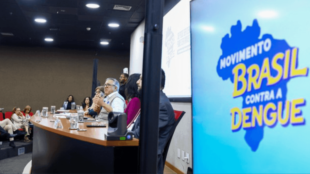 Ministro Alexande Padilha durante a apresentação do Movimento Brasil Contra a Dengue