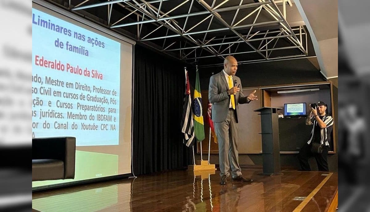 Professor Ederaldo Paulo da Silva esteve no primeiro dia do evento