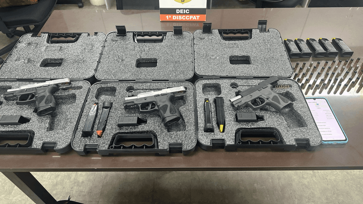 Suspeito de vender armas em aplicativos de mensagens é preso em SP