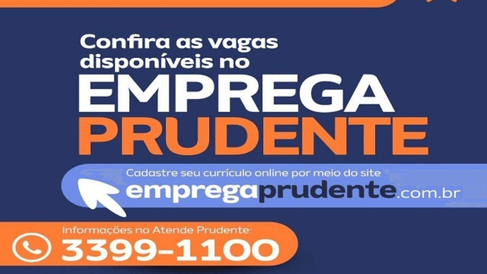 Os cargos disponíveis podem ser consultados no Mural de Vagas