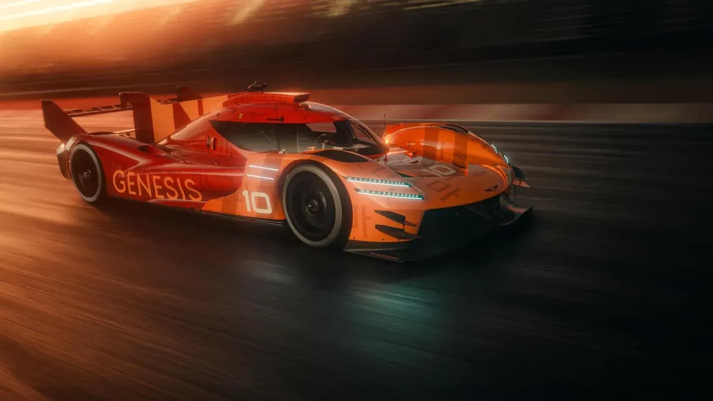 Genesis revela pintura vibrante para o carro de corrida GMR-001
