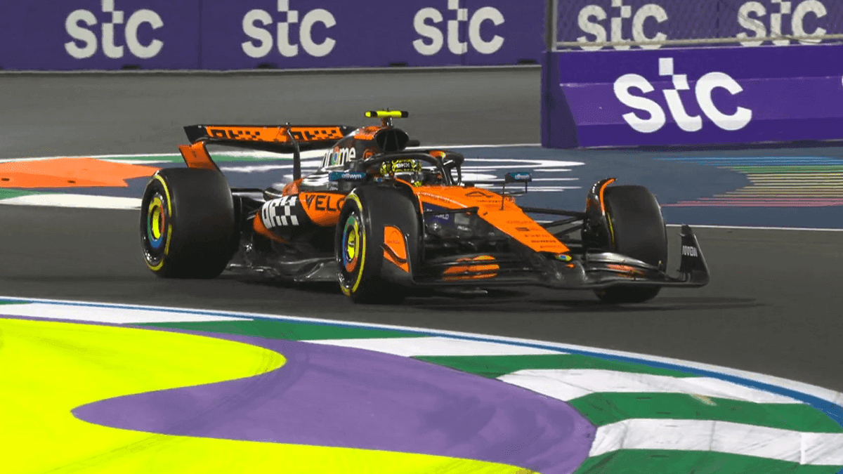 Norris puxa dobradinha da McLaren em 2º treino livre em Jeddah; Bortoleto fica de fora