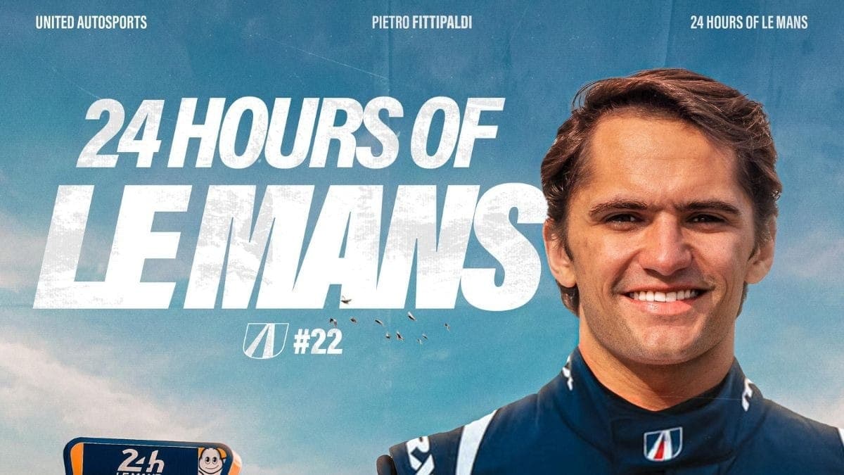 Pietro Fittipaldi disputa as 24 Horas de Le Mans 2025 pela United Autosport