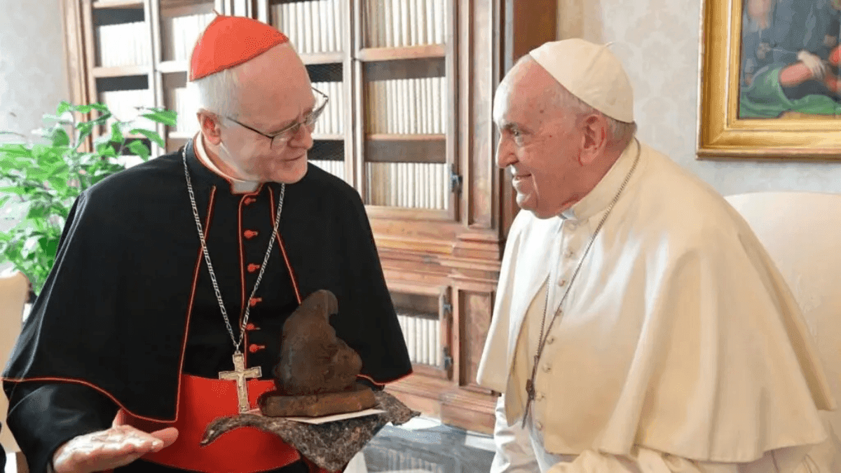 Arcebispo de São Paulo, Dom Odilo Scherer, e o papa Francisco