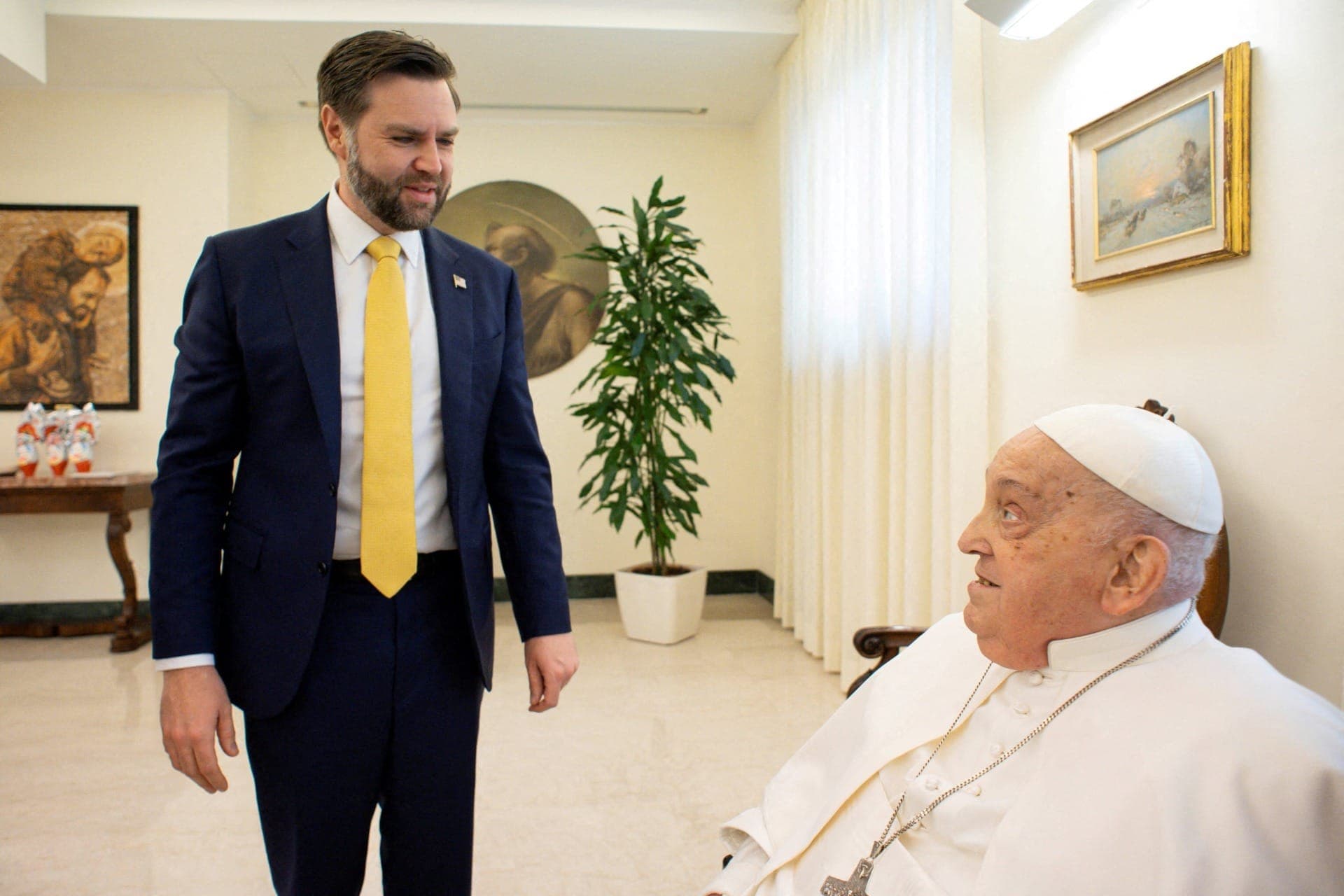 JD Vance, vice-presidente dos EUA, foi a última autoridade a encontrar o Santo Padre
