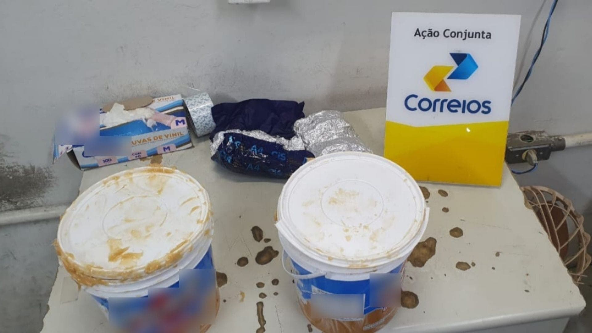 Homem escondeu maconha em baldes de doce de leite